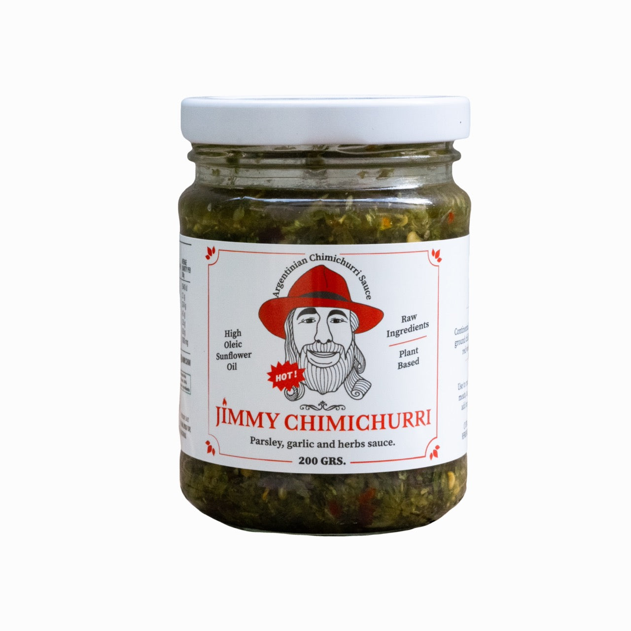 Jimmy chimichurri Jar Hot 200grs