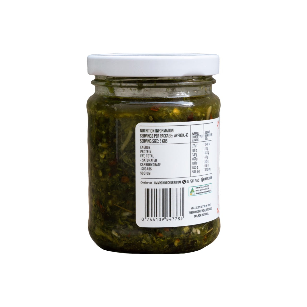 Jimmy chimichurri Jar Hot 200grs